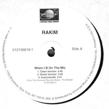 Rakim - When I B On Tha Mic / Flow Forever