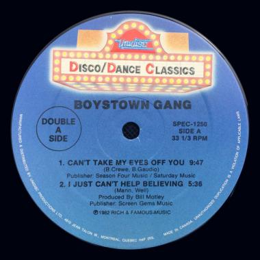 Boys Town Gang / Loverde / Magda Layna - Can't Take My Eyes Off You / I Just Can't Help Believing / Die Hard Lover / When Will I See You Again